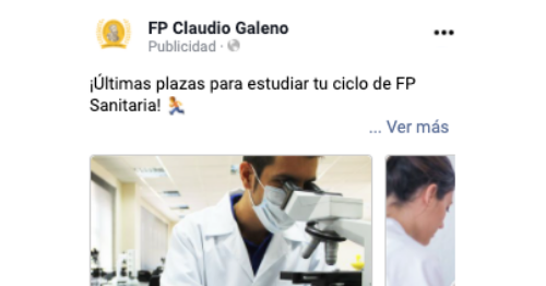 Post publicitario FP claudio Galeno