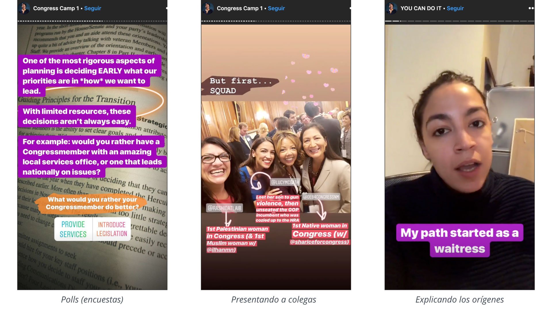 Instagram Stories in Politics