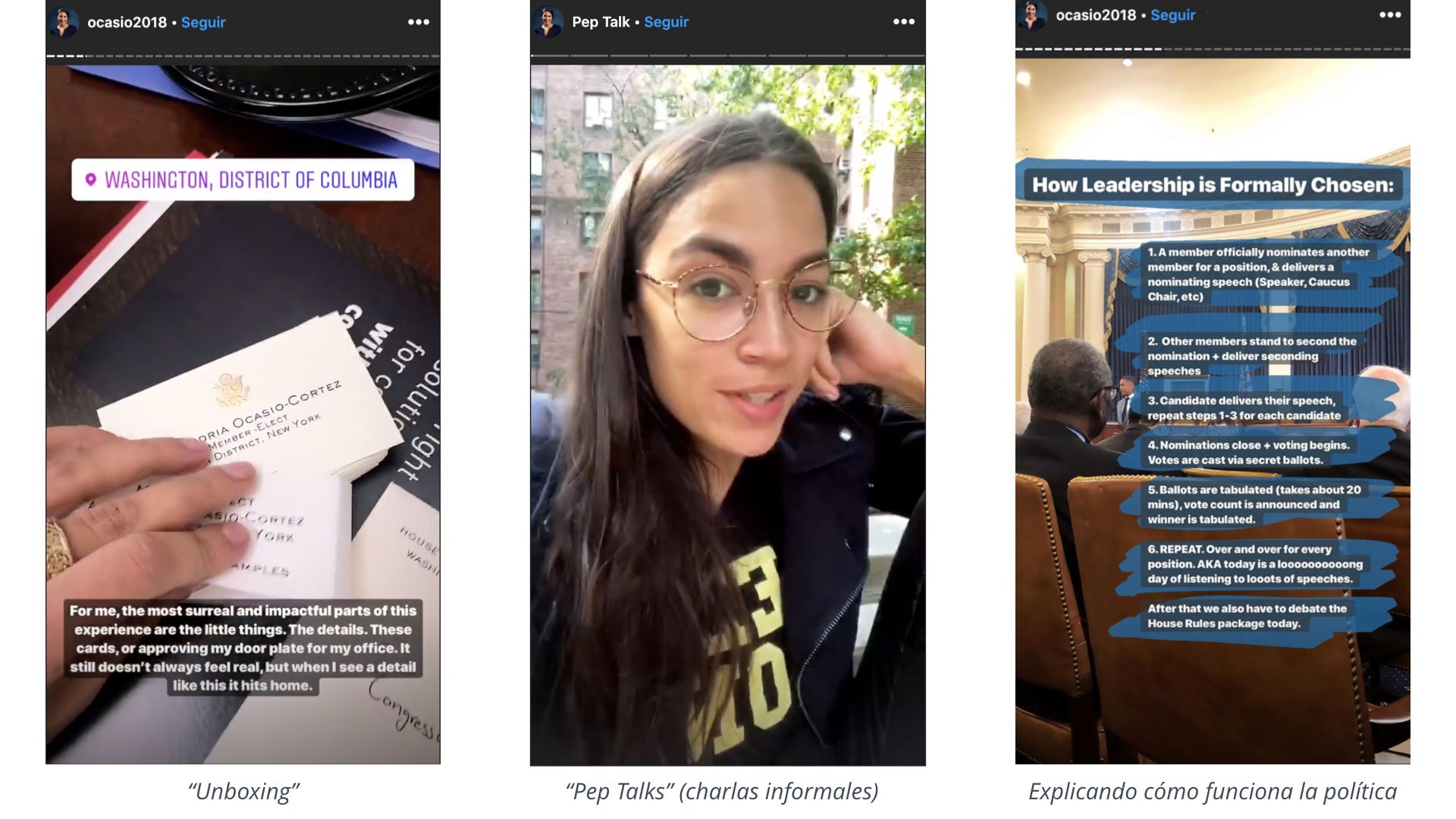 Instagram Stories in Politics