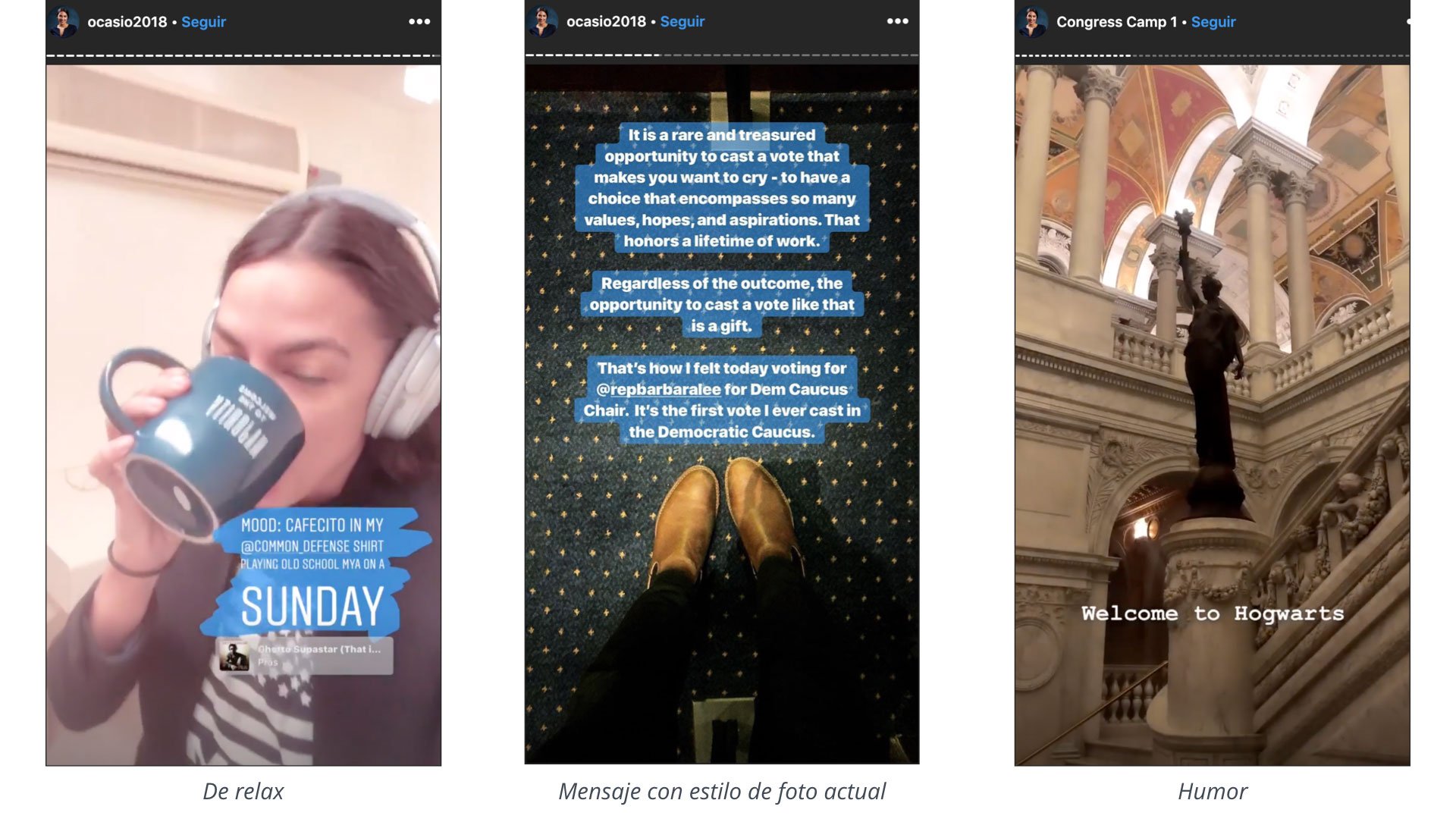 Instagram Stories in Politics