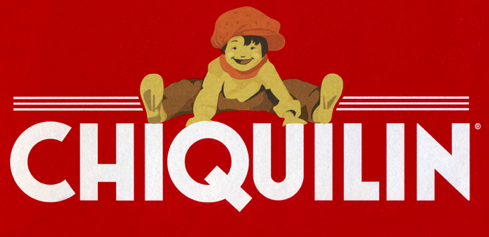 Chiquilín logo, a boy with a cap on top of the word Chiquilín