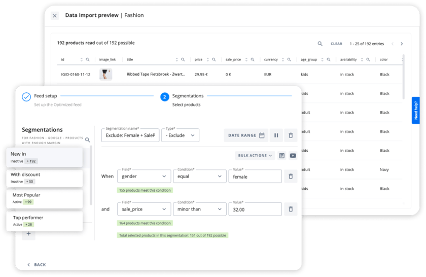 feeds adsmurai marketing platform