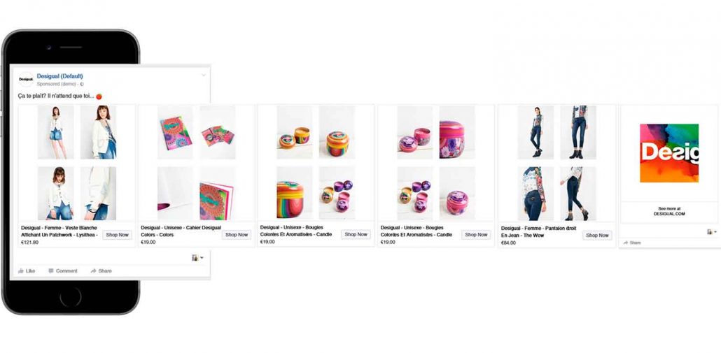 Carousel de Desigual con Collage