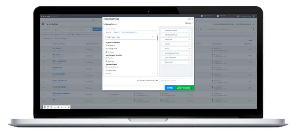 Visualización compartida del dashboard en Katana