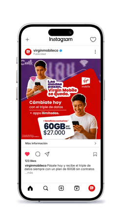 Virgin Mobile Colombia mobile ad