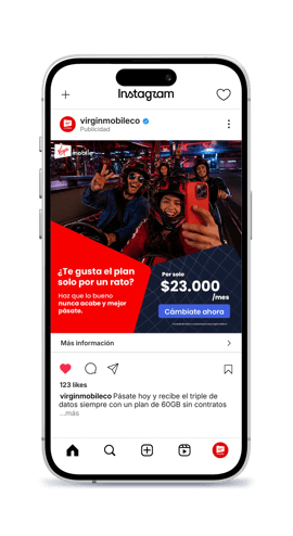 Virgin Mobile Colombia mobile campaign