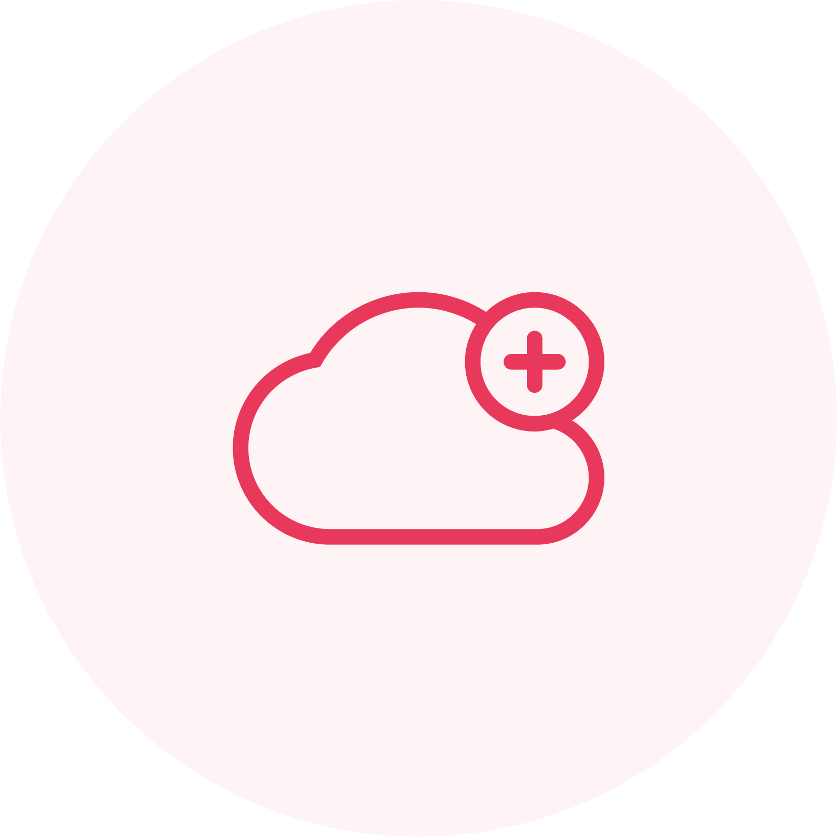 Icon of a cloud with a gear
