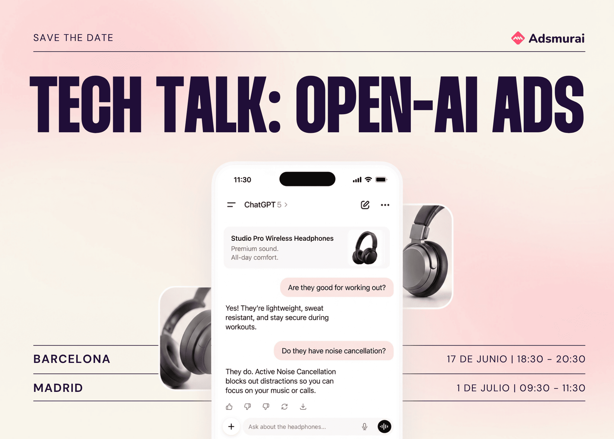 Tech Talk + Beers OpenAI Ads in Barcelona