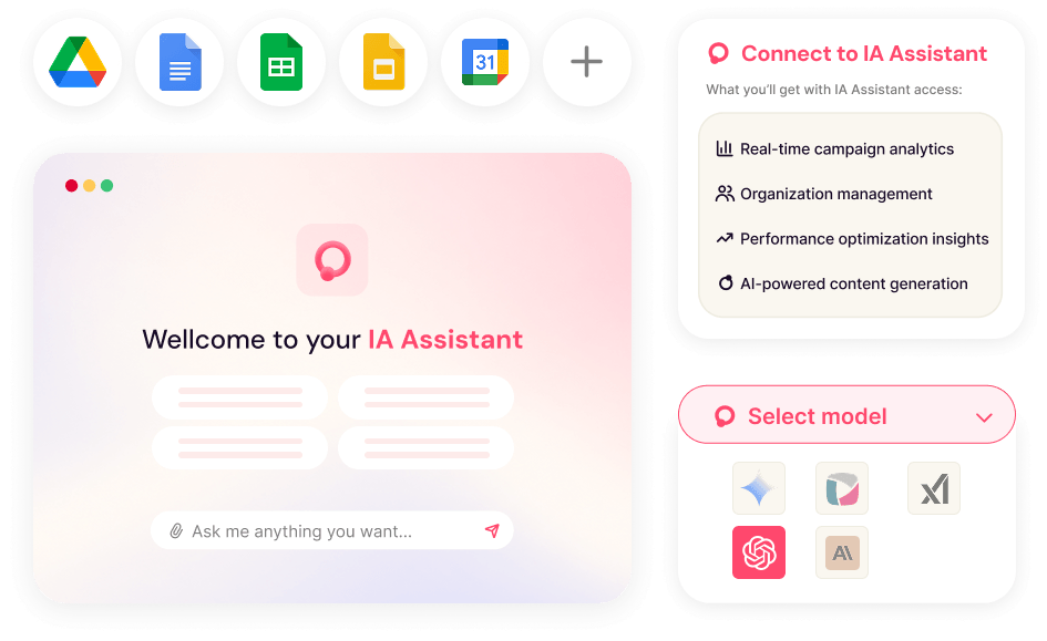 Integraciones de productividad y workspace para agentes de IA de Kata